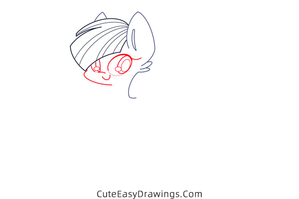 how to draw sonata dusk from my little pony - www.cuteeasydrawings.com