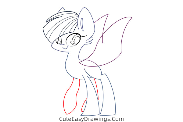 how to draw sonata dusk from my little pony - www.cuteeasydrawings.com