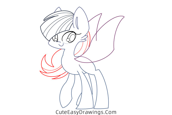 how to draw sonata dusk from my little pony - www.cuteeasydrawings.com