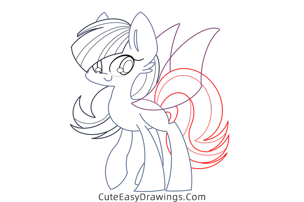 how to draw sonata dusk from my little pony - www.cuteeasydrawings.com