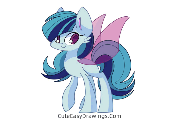 how to draw sonata dusk from my little pony - www.cuteeasydrawings.com