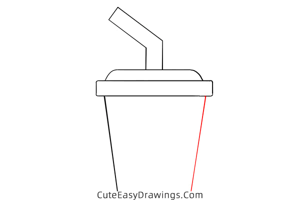 how to draw a cup with straw - www.cuteeasydrawings.com