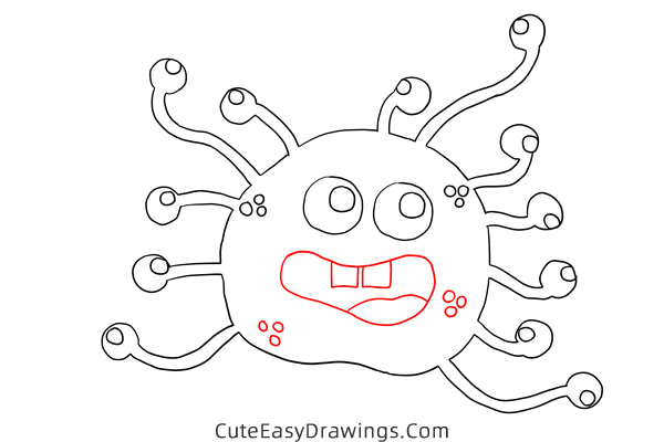 how to draw a virus - www.cuteeasydrawings.com