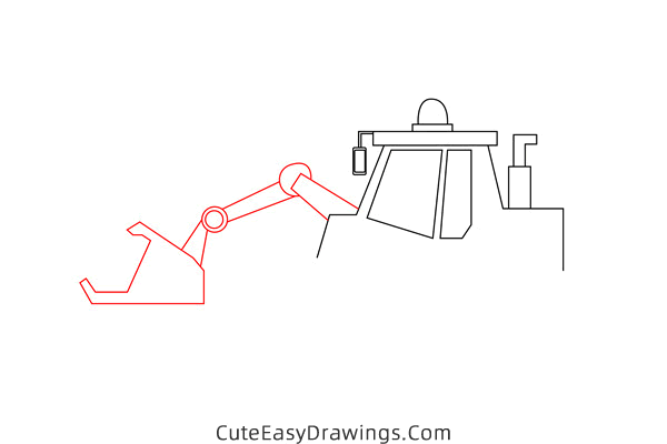 how to draw a bulldozer easy - www.cuteeasydrawings.com