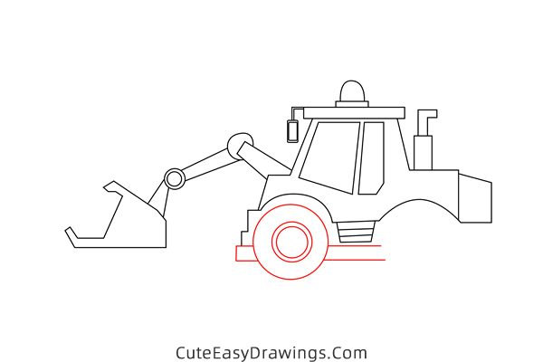 how to draw a bulldozer easy - www.cuteeasydrawings.com