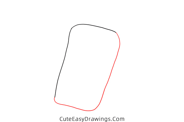 how to draw a smartphone - www.cuteeasydrawings.com