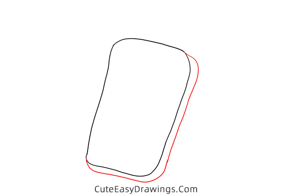 how to draw a smartphone - www.cuteeasydrawings.com