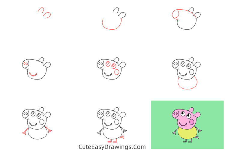 how to draw baby alexander from peppa pig - www.cuteeasydrawings.com