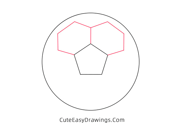 how to draw a soccer ball 3d - www.cuteeasydrawings.com