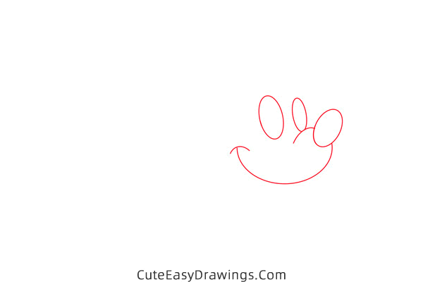 how to draw cute minnie mouse - www.cuteeasydrawings.com