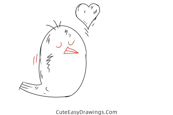 how to draw birds in love - www.cuteeasydrawings.com