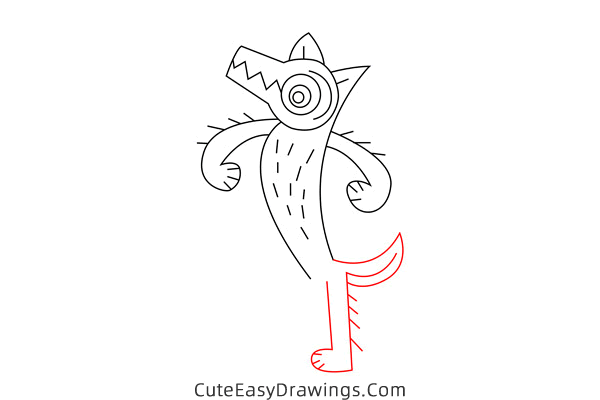 how to draw a cute wolf - www.cuteeasydrawings.com