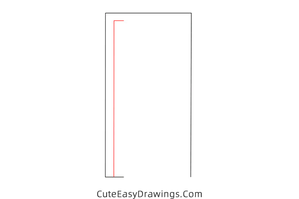 how to draw a door - www.cuteeasydrawings.com