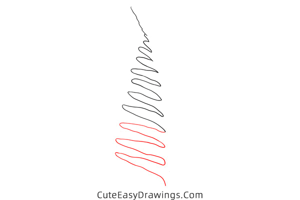 how to draw a fern leaf - www.cuteeasydrawings.com