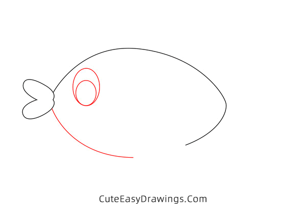 how to draw a cute fish - www.cuteeasydrawings.com