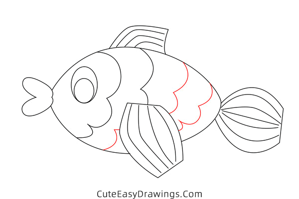 how to draw a cute fish - www.cuteeasydrawings.com