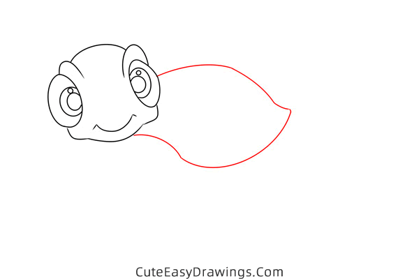 how to draw squirt from finding nemo - www.cuteeasydrawings.com