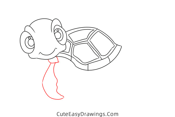 how to draw squirt from finding nemo - www.cuteeasydrawings.com