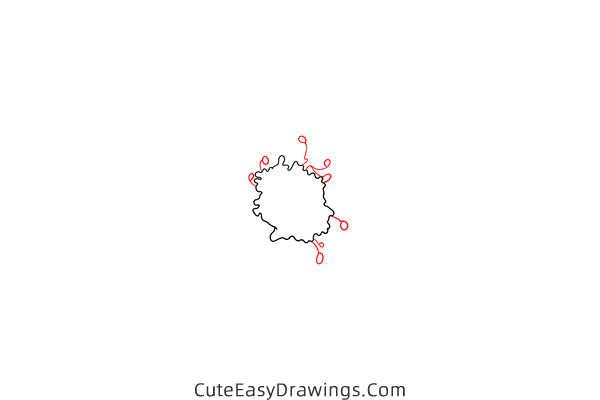 how to draw a realistic hollyhock flower - www.cuteeasydrawings.com