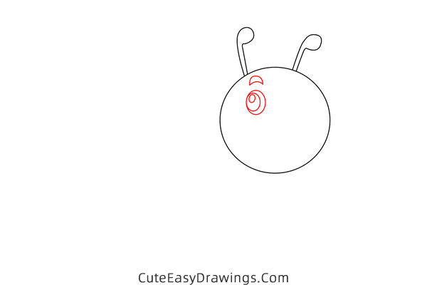 how to draw a caterpillar - www.cuteeasydrawings.com