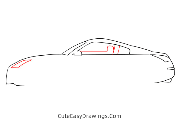 how to draw a sports car - www.cuteeasydrawings.com