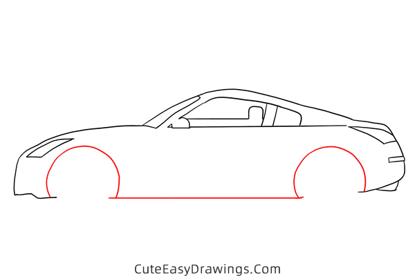 how to draw a sports car - www.cuteeasydrawings.com