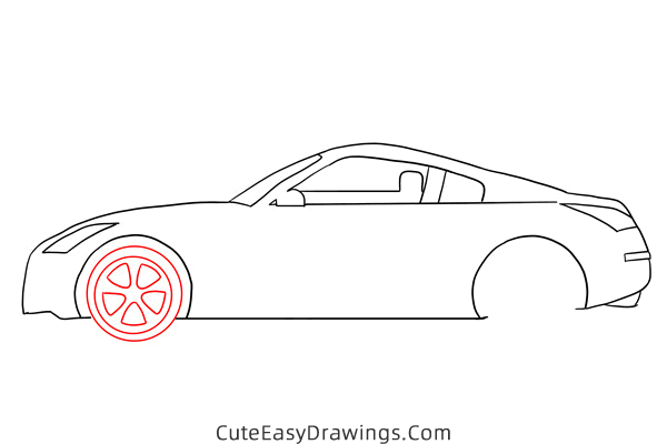 how to draw a sports car - www.cuteeasydrawings.com