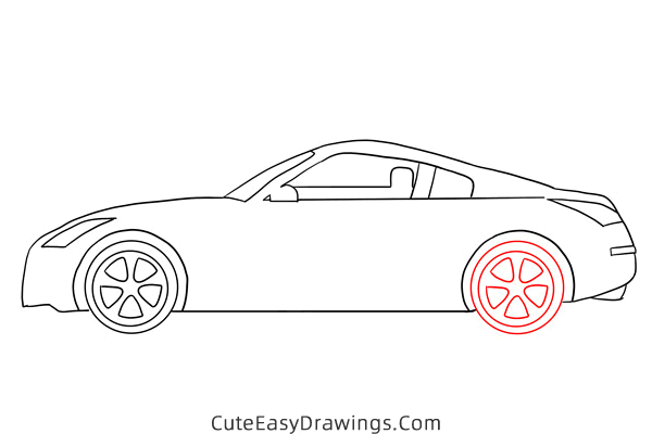 how to draw a sports car - www.cuteeasydrawings.com