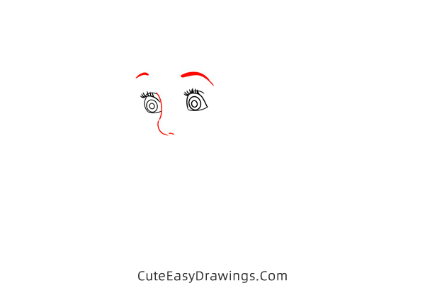 how to draw wendy darling from peter pan - www.cuteeasydrawings.com